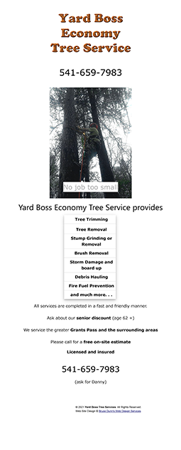 Yard Boss Tree Service